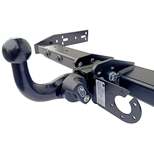 Abnehmbare Schwanenhals Variable Anhängerkupplung AHK für Wohnmobil, Abschleppwagen, Kofferaufbau, Ladebordwand (LBW), Pritschenwagen (Starre Steckdosenhalterung)