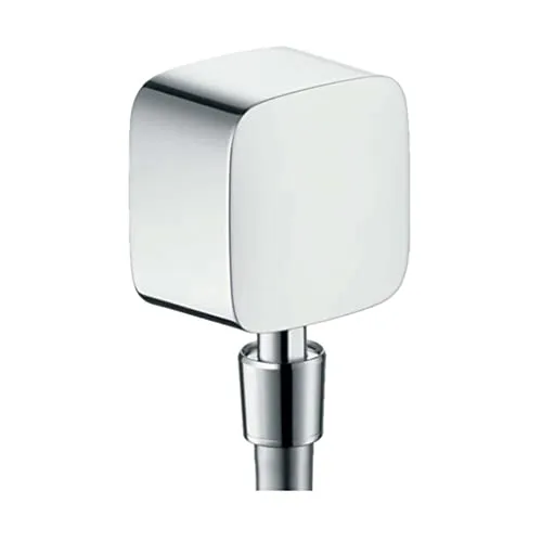 hansgrohe Schlauchanschluss PuraVida Fixfit mit Rückflussverhinderer - Sanitärinstallation mit Kugelgelenk für flexible Montage, integrierter Rückflussverhinderer sorgt für optimale Hygiene und Sicherheit.