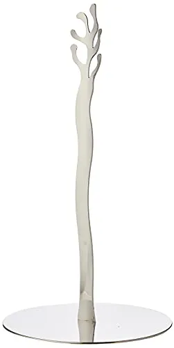 Alessi Mediterraneo ESI02 - Eleganter Küchenrollenhalter aus Edelstahl - Rollenhalter aus glänzend poliertem Edelstahl, entworfen von Emma Silvestris. Ein stilvolles Accessoire für Ihre Küche, das Funktionalität mit modernem Design vereint.