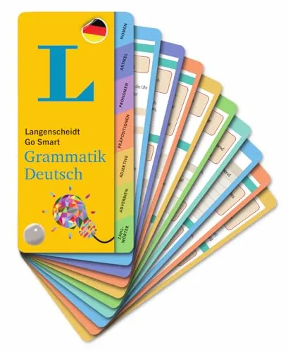 Langenscheidt Go Smart - Grammatik Deutsch: Fächer - Interaktives Lernmaterial für Deutsche Grammatik, ideal für Schüler und Selbstlerner, um Grammatikkenntnisse effektiv zu verbessern.