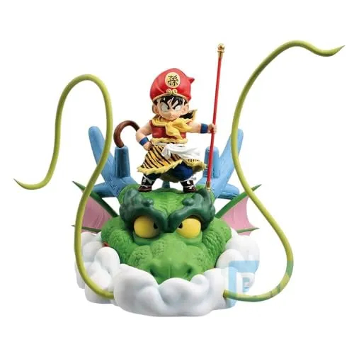 Banpresto Kleine Gohan-Statue Auf Shenron 18 cm - Model Statue aus Kunststoff, detailreiche Darstellung von Gohan auf Shenron, perfekt für Dragon Ball-Fans und Sammler