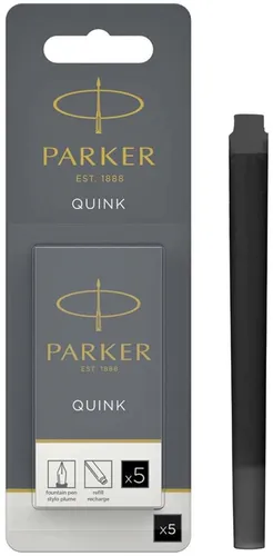 PARKER Großraum-Tintenpatronen QUINK, im Blister, blau 5