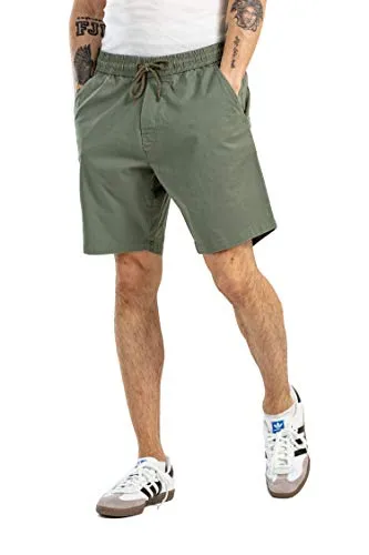 Reell Reflex Easy Short LW Light Olive S - Stylische Shorts aus Baumwolle, perfekt für den Sommer und lässige Freizeitlooks.