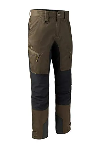 Deerhunter Rogaland Stretchhose mit Kontrast Fallen Leaf - Wanderhose mit 4-Wege-Stretch, wasser- und schmutzabweisend – ideal für Outdoor-Aktivitäten und Jagd, mit verstellbaren Beinenden und praktischen Taschen.