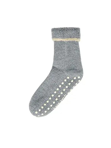 ESPRIT Damen Stoppersocken Cozy W Hp Wolle rutschhemmende Noppen 1 Paar, Grau Mid Grey Melange 3530, 39/42 EU