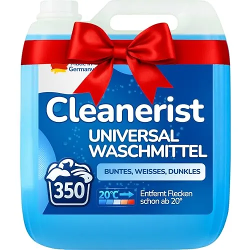Die Seifenblase® Universal Waschmittel flüssig für 350 Wäschen - 10l Flüssigwaschmittel Konzentrat für bunte, helle, dunkle Wäsche - XXL Vollwaschmittel mit Frischeduft für 20-95°C, statt Pods, Pulver