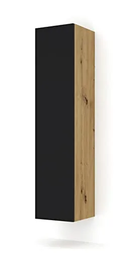 BIM Furniture Wandschrank Duo 35 x 34,6 x 150 cm – Moderner Hängeschrank mit 4 Regalen