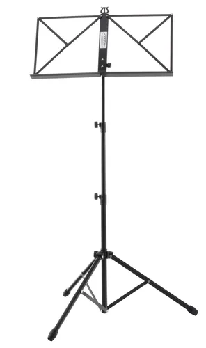 Classic Cantabile Notenständer Heavy - stabiler Notenständer mit rutschfesten Gummifüßen, Aufstellhöhe von 66-112 cm und robusten Klemmschrauben