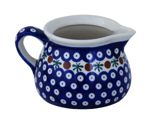 Bunzlauer Milchkanne 0.6L im Dekor 41 - Hochwertige Steinzeug-Milchkanne, hitzebeständig, spülmaschinenfest und mikrowellengeeignet – perfekt für den täglichen Gebrauch.