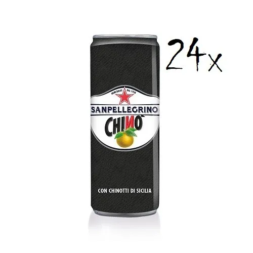 24x San pellegrino Dose Chinotto Chinò 330 ml Italien Bitterorange Limonade