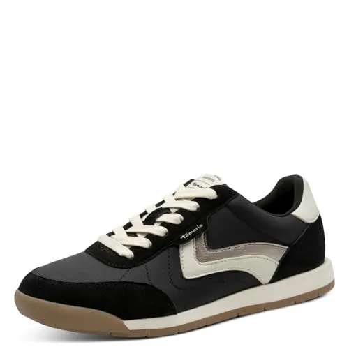 TAMARIS Damen Sneaker, Gr. 36, schwarz in schwarz von Tamaris