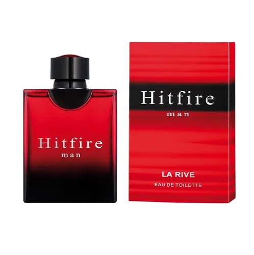 Hitfire Man Eau de Toilette 90ml von La Rive - Herrenparfüm mit langanhaltendem Duft von Violet, Musk und Lavendel – ideal für jeden Anlass.