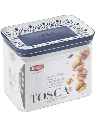 Stefanplast Boîte Tosca Bleu (10,2 x 12 x 15,3 cm)