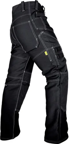 JOB Zunfthose Doppel-Pilot schwarz mit Knietaschen 98 - Arbeitshosen mit Kniepolstertaschen für zusätzlichen Komfort und Schutz, ideal für handwerkliche Tätigkeiten.