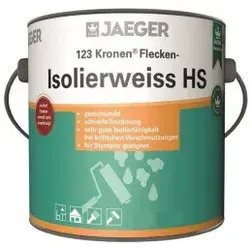 Kronen Isolierweiss 123 HS Isolierfarbe 750 ml - Grundierungen, aromatenfrei und geruchsmild, ideal für Innen- und Außenanwendungen mit schneller Trocknung und hoher Ergiebigkeit.