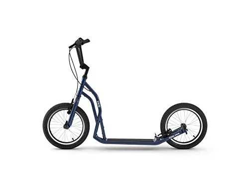 Yedoo Steel S1616 Tretroller blau 16/16 Zoll Kickscooter in rot von Yedoo