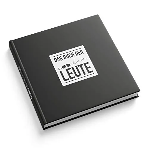 itenga Gästebuch Freundebuch Das Buch der coolen Leute I 21,0 x 21,0 cm, 88 Blanko Seiten I ideal als Fotoalbum oder zum Festhalten von Erinnerungen