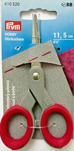 Stickschere 11,5cm Prym new design rostfrei 610520 Bastel Schere Hobby Nähschere