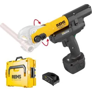 Rems Pressmaschine Mini-Press ACC Radialpresse, 578013 R220 - Multifunktionswerkzeuge für Pressverbindungen bis 40mm Ø, mit starkem 14,4V Akku und automatischem Rücklauf für effizientes Arbeiten.