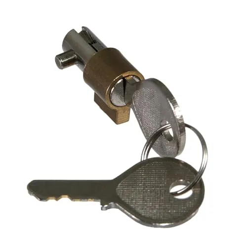 Steckschloß für AL-KO Zugkugelkupplung Sicherung AHK Zylinderschloß 2 Schlüssel Trailer ALKO Zugmaul Neu Old-Harvest 1