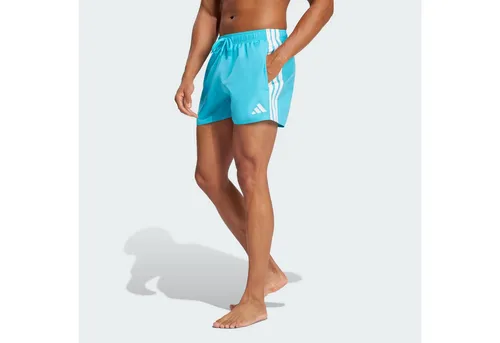 adidas Performance Badeshorts 3S BLD SH 3IN - Lucid Cyan - Herren-Bademode in sportlichem Stil, aus 100% Polyester, ideal für Schwimmbäder und Strände, trocknet schnell und bietet hohen Tragekomfort.