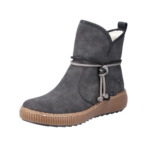 Rieker Damen Stiefeletten Z6662 - Bequeme Kurzstiefel - Wanderschuhe mit kuscheligem Warmfutter und herausnehmbarer Einlegesohle für optimalen Komfort bei jedem Schritt.