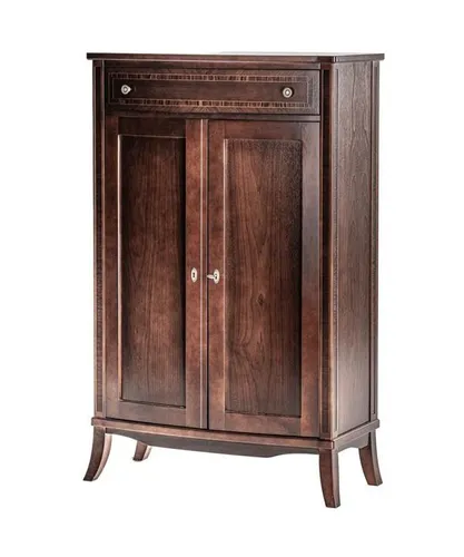 Klassischer Schrank mit Schublade und großzügigem Stauraum - Moderner Schrank aus Holz mit schickem, poliertem Finish. Ideal für Flur, Schlafzimmer oder Wohnzimmer. Bietet praktischen Stauraum für alle Ihre Bedürfnisse.