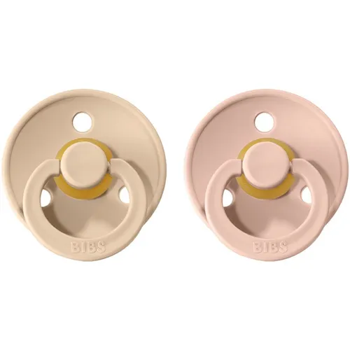 BIBS Colour Natural Rubber Size 1: 0+ months Schnuller Vanilla / Blush 2 St.