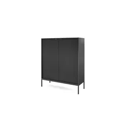 Highboard Nova, schwarz, 104x125 cm