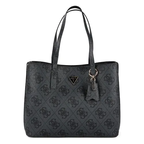 Guess Meridian II Shopper Tasche 29 cm schwarz TAS059826 - Elegante Shopper Tasche von Guess aus der Meridian II Serie. Mit praktischem Innenlayout, sicherem Reißverschlussfach und robustem Polyurethan für den täglichen Gebrauch. Der komfortable Schulterriemen sorgt für angenehmes Tragen.