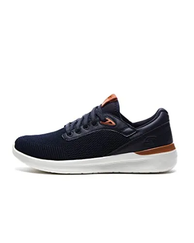 Skechers Herren Lattimore Lasiter Sneaker, Navy, 42.5 EU