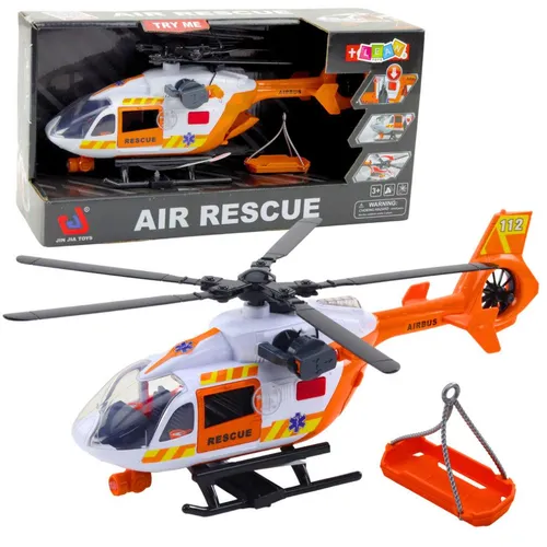Lean Rettungshubschrauber mit Haken und Lichtern 1:14