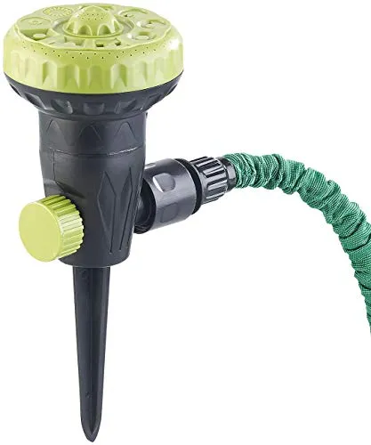 Royal Gardineer Sprinkler: Gartensprinkler zum Bewässern und Abkühlen, mit 9 Sprüh-Einstellungen (Bewässerung Sprinkler, Garten-Bewässerungs-Systeme, Gartenschlauch)