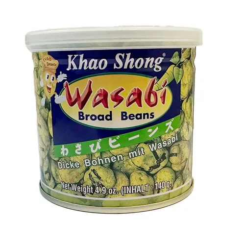 140g Khao Shong Dicke Bohnen mit Wasabi Broad Beans with Wasabi