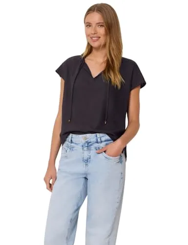Street One Studio Damen Blusenshirt mit Dropped Shoulders