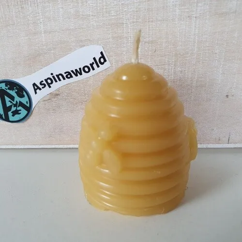 Bienenwachskerze Bienenkorb Kerze 5 cm - Bienenwachs Bienenkorb
