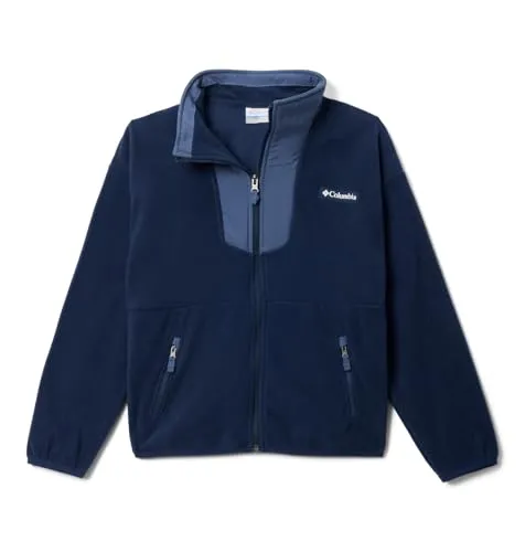 Columbia Sequoia Grove Full Zip Fleece Youth Unisex Full Zip Fleecejacke, Farbe Collegiate Navy/Dark Mountain, Größe M, Collegiate Navy/Dark Mountain, M
