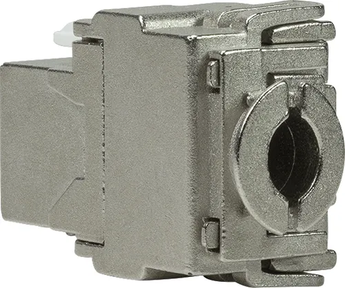 LogiLink Keystone Modul Kat.6A Klasse EA geschirmt grau