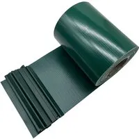 KARAT PVC Sichtschutzstreifen 19 cm x 35 m für Gartenzäune Blickdicht Grün