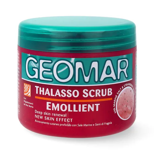 GEOMAR Thalasso Scrub weichmachendes Haut Peeling Erdbeersamen 600g hautpeeling
