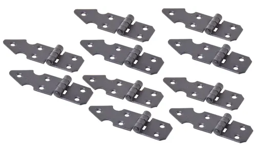 Aqbau Set 10tlg Kistenband 25x75mm Kistenbänder Tischband Tischbänder Scharniere