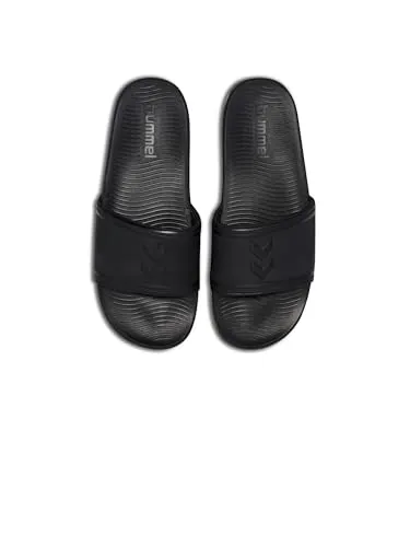 hummel hmlLead Pool Slide Badeschuh 45 EU - Badeschuhe für Handball, ideal für Schwimmbad und Freizeit mit rutschfester Sohle für sicheren Halt.