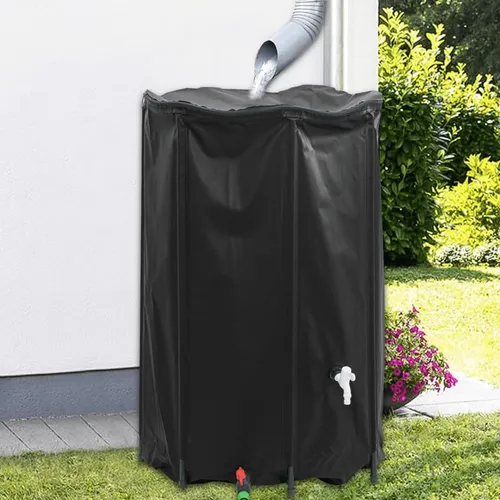vidaXL Wassertank mit Wasserhahn 1000L - Faltbarer Regenwassertank aus reißfestem PVC mit praktischem Wasserhahn, ideal zur Bewässerung des Gartens und für nachhaltige Wassernutzung.