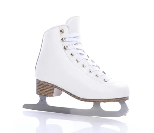TEMPISH Experie Eiskunstlauf Schlittschuhe - Weiß, Größe 40 - Eislauf-Schlittschuhe für präzise Bewegungen, mit komfortablem Innenfutter und stylischem Design für ambitionierte Eiskunstläufer.