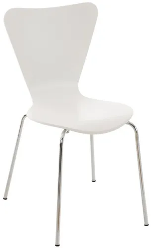 furnicato Besucherstuhl Calisto 85x45x49 cm weiß