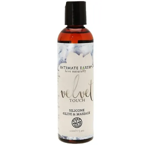 Intimate Earth Velvet Touch Gleit- und Massagegel - Gleitgele – Bio-veganes Gleit- und Massagegel mit Shiitake-Extrakten, vitalisierend und ideal für empfindliche Haut, 120ml Flasche.