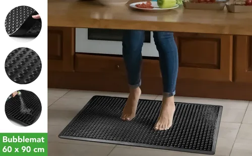 HPFloor Arbeitsplatzmatte Ringgummimatte 90x120 cm - Hochwertige Gummimatte aus Naturkautschuk, ideal für Fußbodenbeläge. Rutschfest und langlebig, bietet sie optimalen Schutz für jeden Arbeitsplatz.