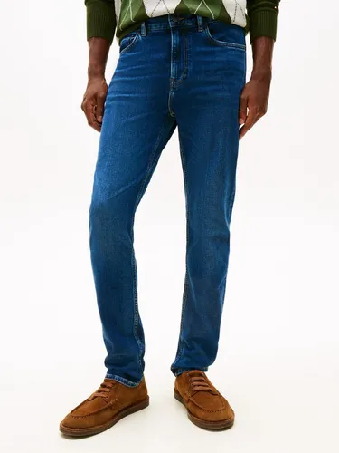 Tommy Hilfiger Herren Slim Bleecker Moris Blue MW0MW41905 - Moderne Slim Fit Jeans in Morris Blue, 32W/32L. Authentisch und stilvoll für jeden Anlass, mit hochwertiger Verarbeitung für optimalen Tragekomfort.