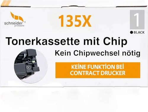 schneiderprintware ( MIT CHIP Aktualisiert) Toner kompatibel für HP 135X W1350X für HP Laserjet MFP M234dw M234dwn M234sdw M234sdn M209dwn M209dw