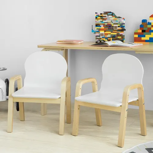 SoBuy 2er Set Kinderstuhl höhenverstellbar KMB24-Wx2